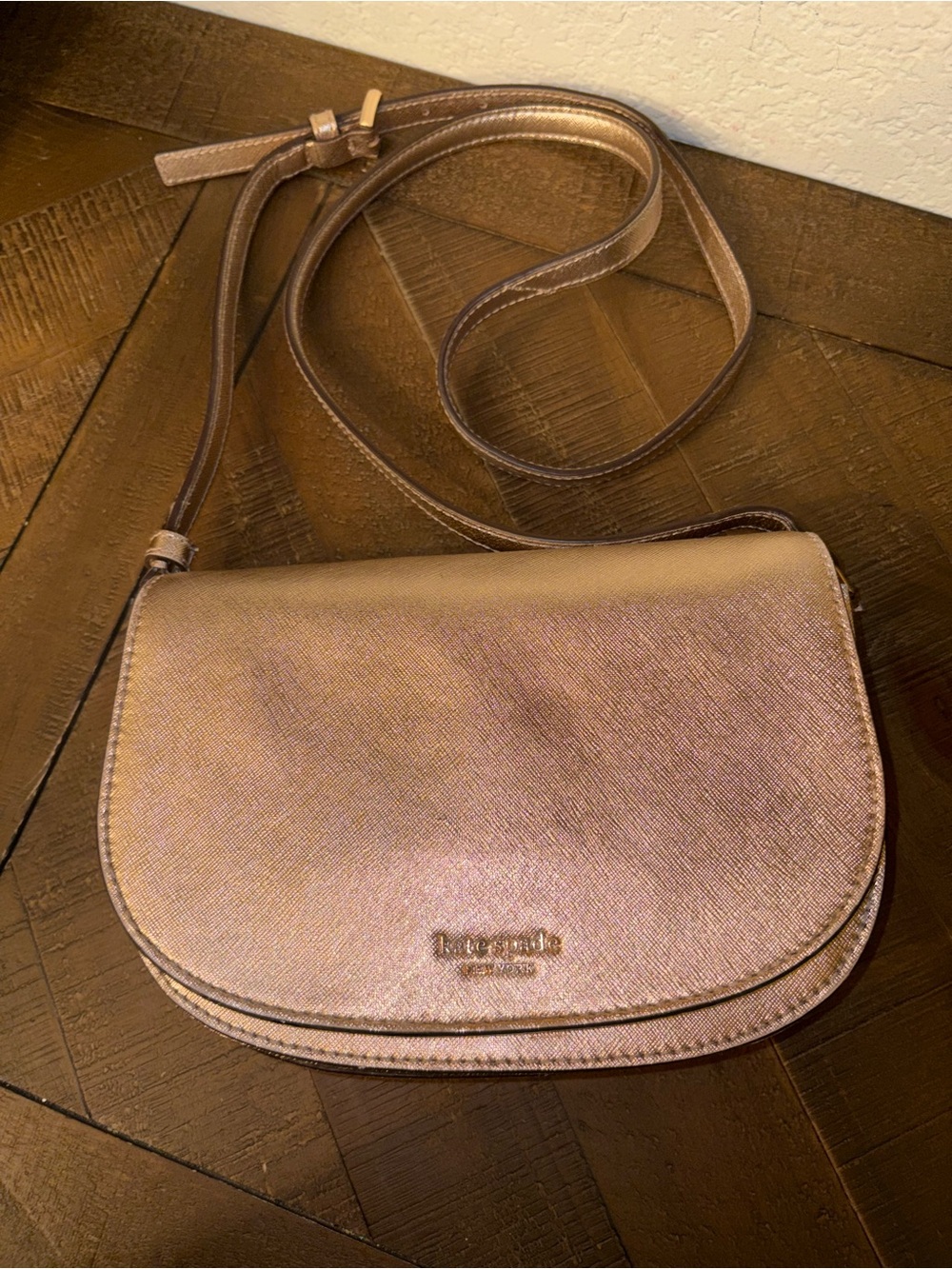 kate spade New York Rose Gold Crossbody Bag LIVE SHOW listing due to color
